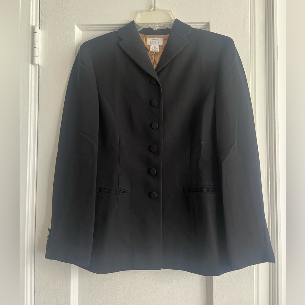 LOFT Women's Elegant Black Suit Jacket